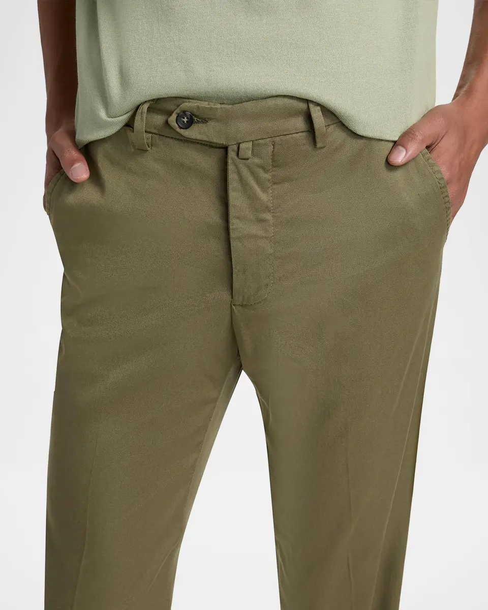 Sartorio Men's Flat-Front Cotton-Blend Trousers | Thumbnail 5