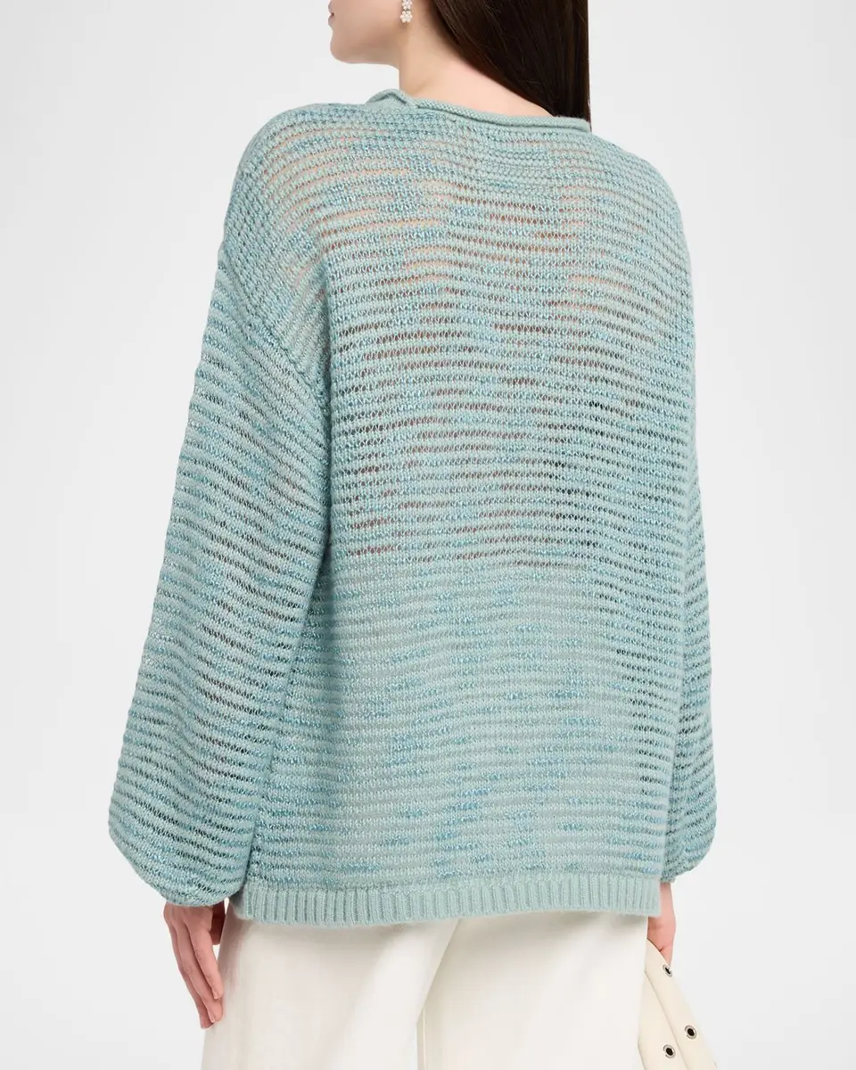 Guest In Residence Open Stripe Crewneck Sweater | Thumbnail 3 Guest In Residence Open Stripe Crewneck Sweater | Thumbnail 3