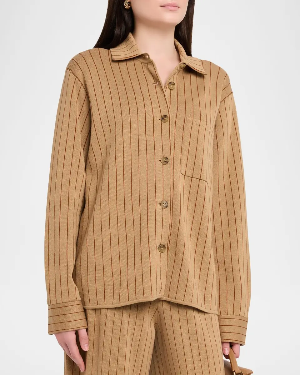 Guest In Residence Pinstripe Work Shirt | Thumbnail 4 Guest In Residence Pinstripe Work Shirt | Thumbnail 4