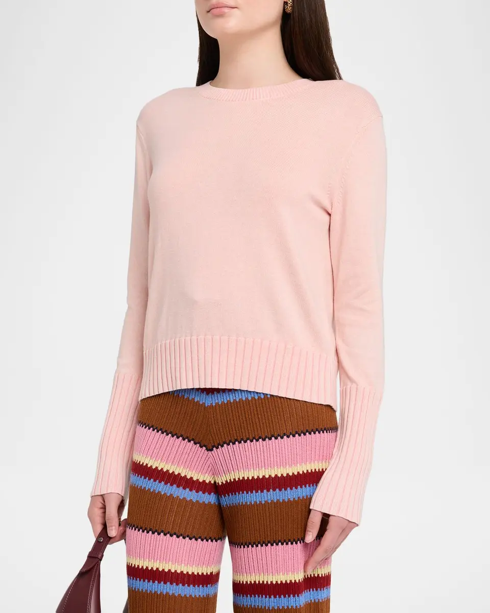 Guest In Residence Sunwash Shrunken Crewneck Sweater | Thumbnail 4 Guest In Residence Sunwash Shrunken Crewneck Sweater | Thumbnail 4