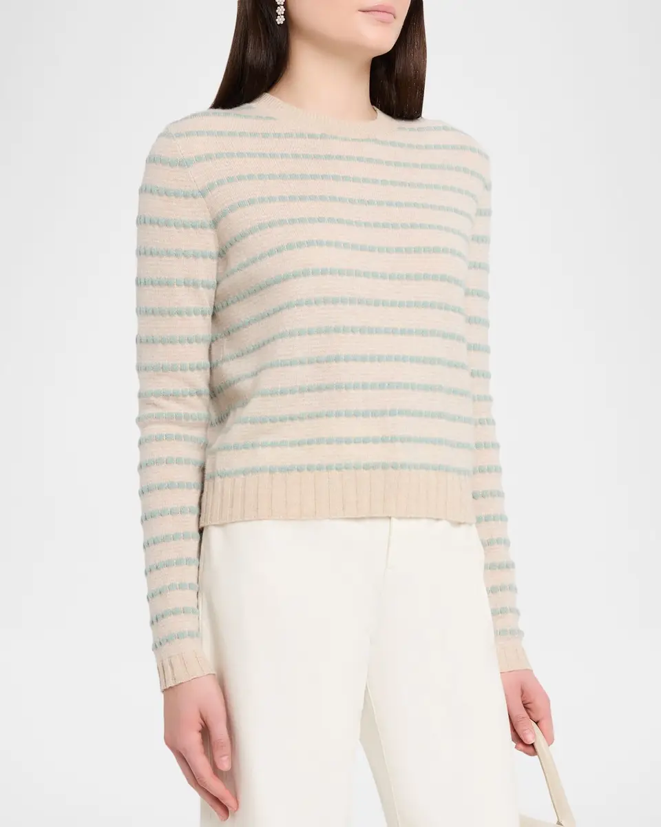 Guest In Residence Pebble Stripe Cashmere Sweater | Thumbnail 4 Guest In Residence Pebble Stripe Cashmere Sweater | Thumbnail 4