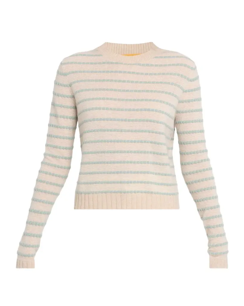 Guest In Residence Pebble Stripe Cashmere Sweater | Image 1 Guest In Residence Pebble Stripe Cashmere Sweater | Image 1