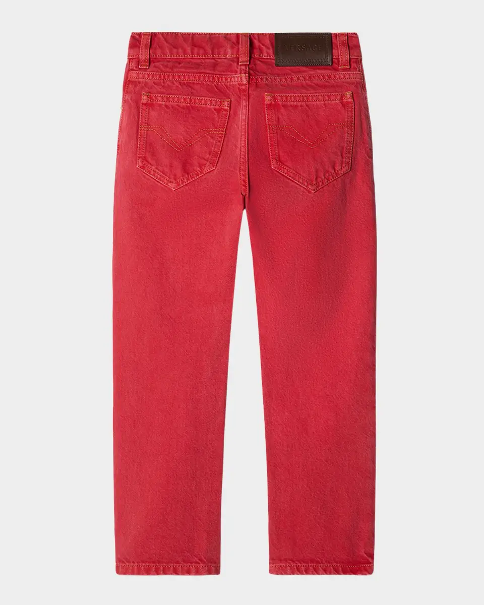 Versace Kid's Cotton Denim Jeans | Thumbnail 2 Versace Kid's Cotton Denim Jeans | Thumbnail 2