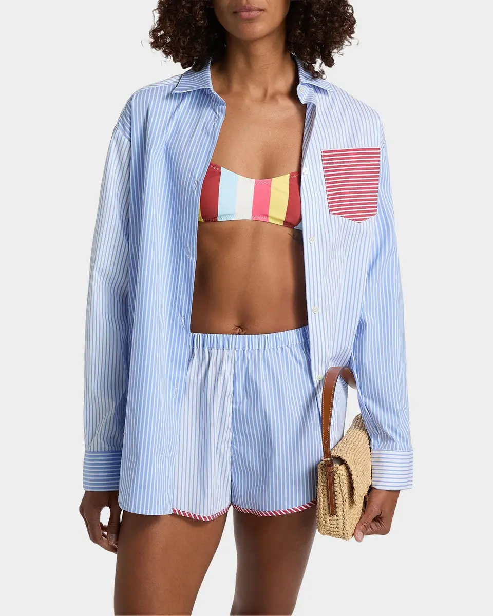 Solid & Striped The Avril Stripe Button-Front Shirt | Thumbnail 4 Solid & Striped The Avril Stripe Button-Front Shirt | Thumbnail 4