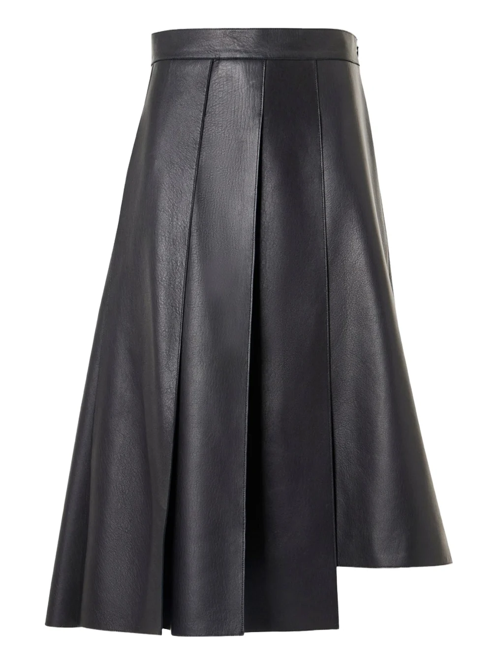 Pleated Leather A-Line Skirt Pleated Leather A-Line Skirt