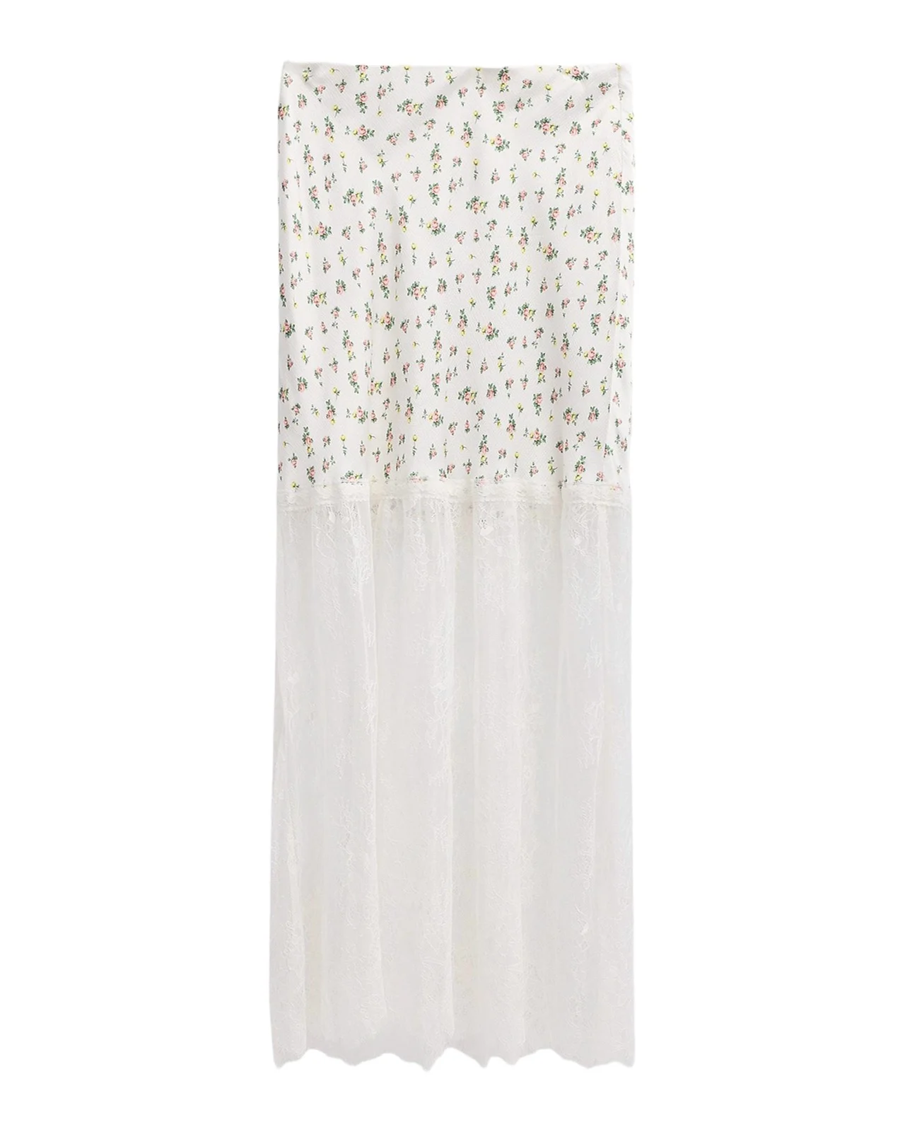 Flo Lace-Trim Midi Skirt Flo Lace-Trim Midi Skirt