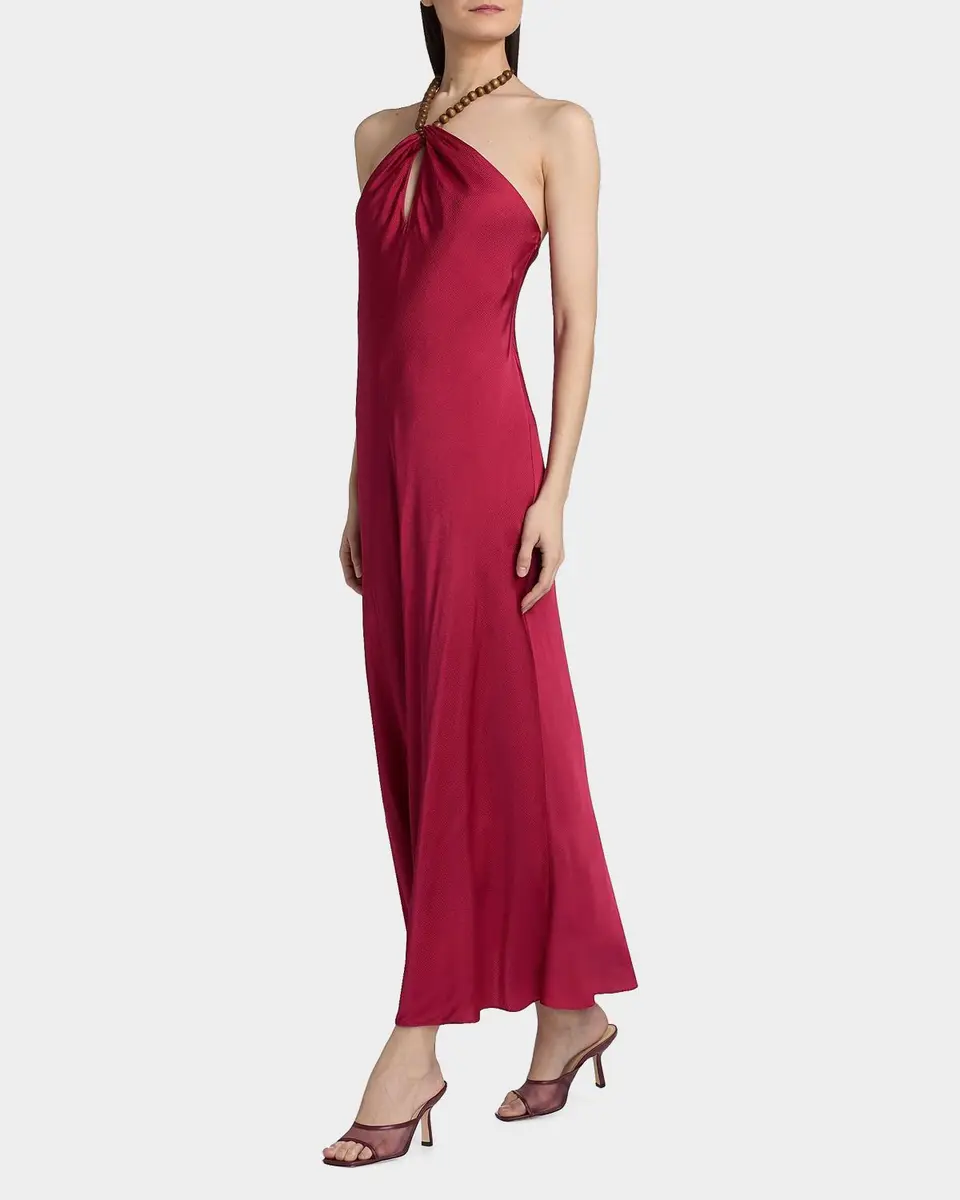 Cami NYC Giulia Beaded Halter Maxi Dress | Thumbnail 2 Cami NYC Giulia Beaded Halter Maxi Dress | Thumbnail 2