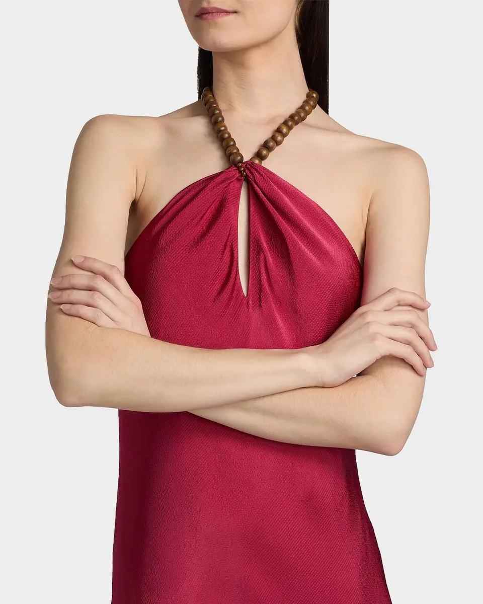 Cami NYC Giulia Beaded Halter Maxi Dress | Thumbnail 5 Cami NYC Giulia Beaded Halter Maxi Dress | Thumbnail 5