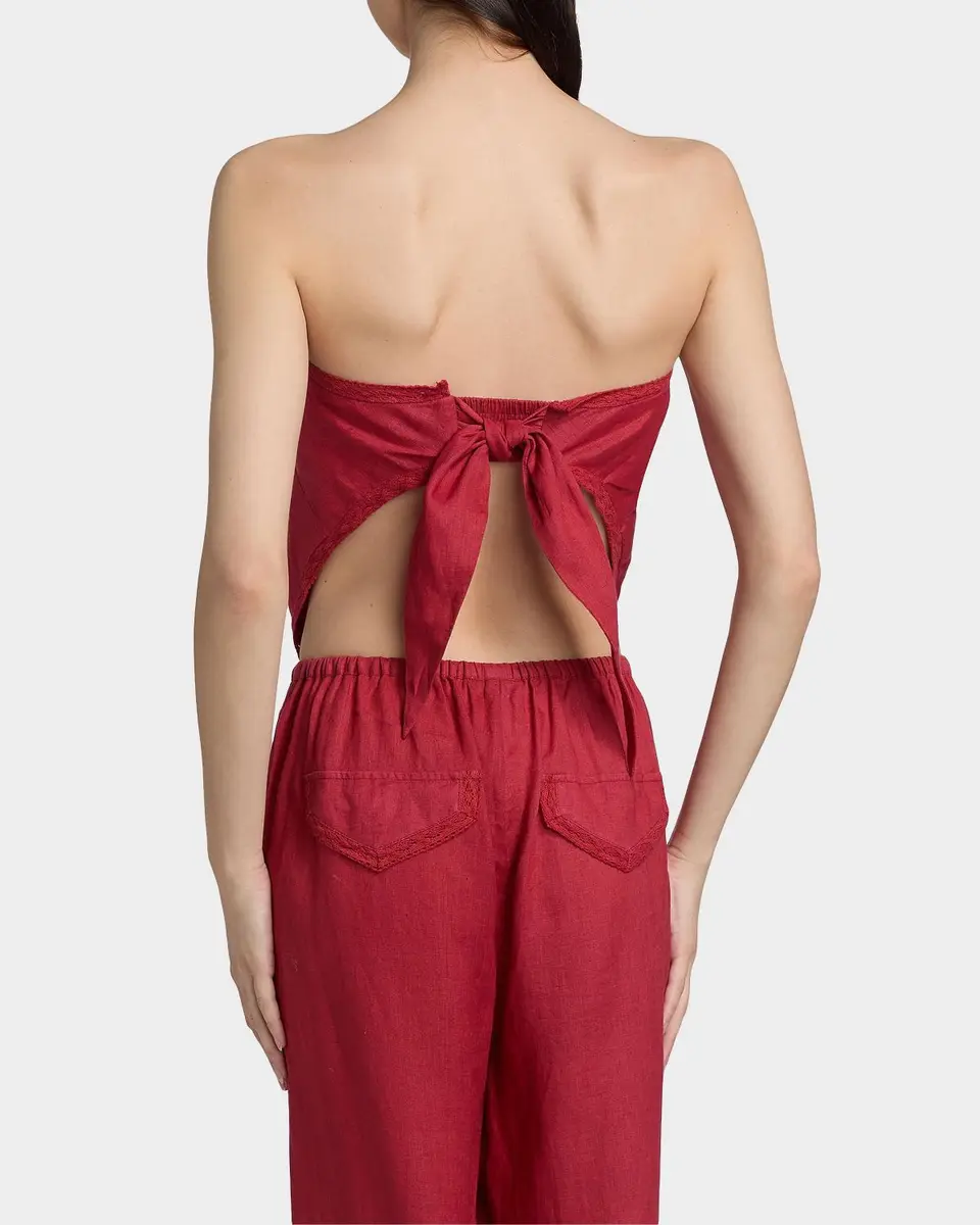 Cami NYC Gael Strapless Linen Camisole | Thumbnail 3