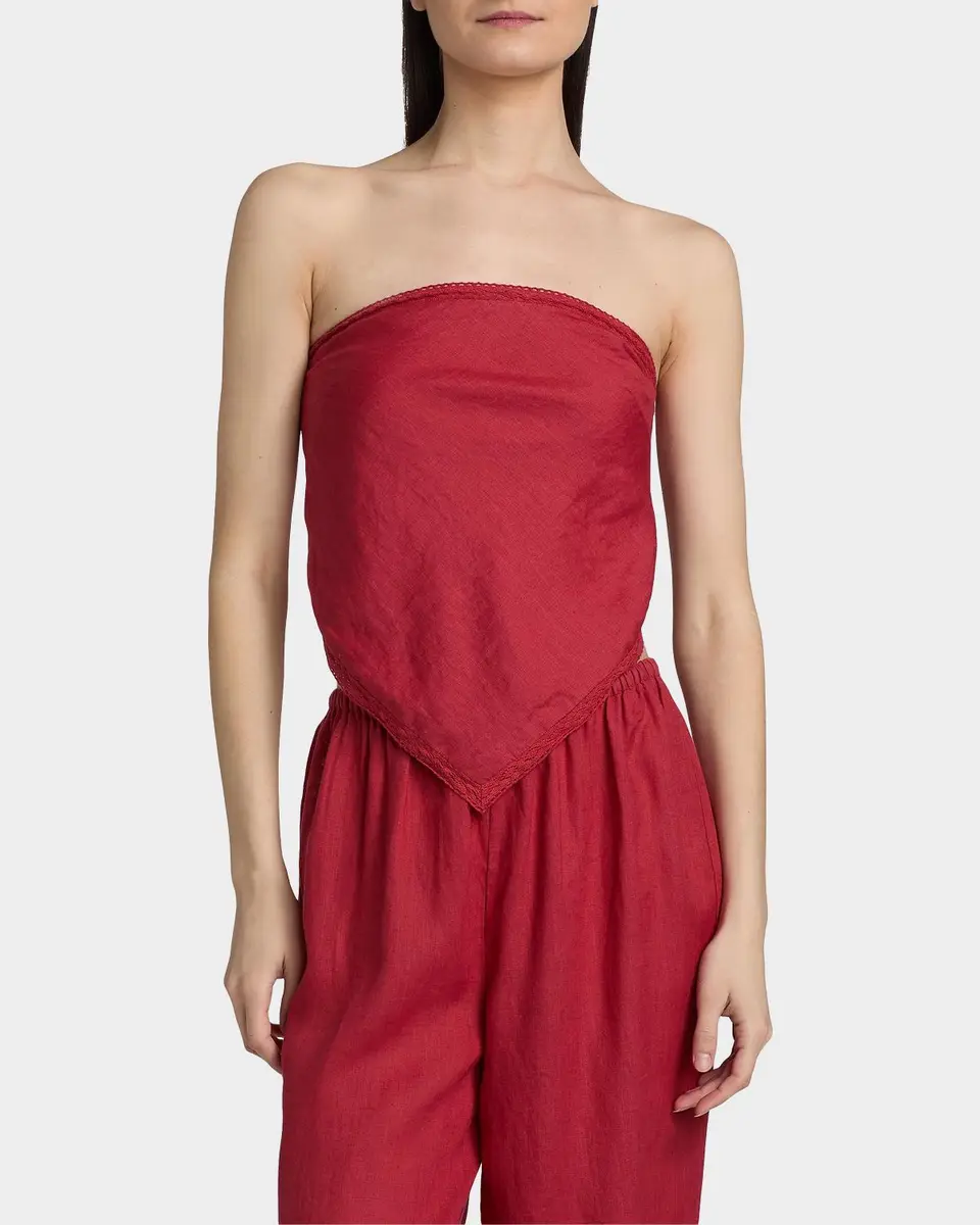 Cami NYC Gael Strapless Linen Camisole | Thumbnail 4