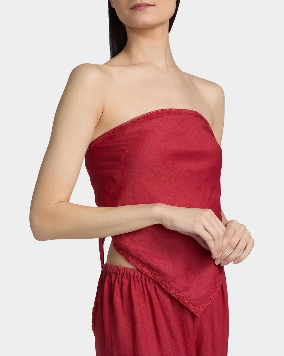 Cami NYC Gael Strapless Linen Camisole | Thumbnail 5