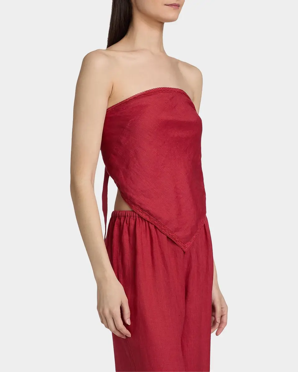 Cami NYC Gael Strapless Linen Camisole | Thumbnail 7