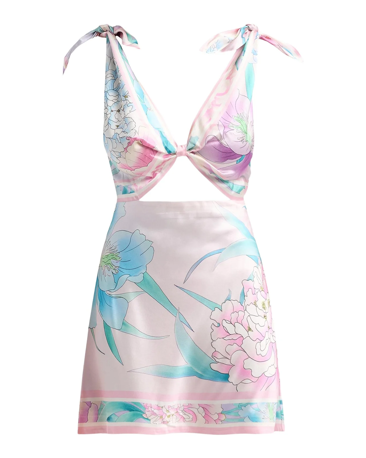 Icelyn Stretch-Silk Mini Dress