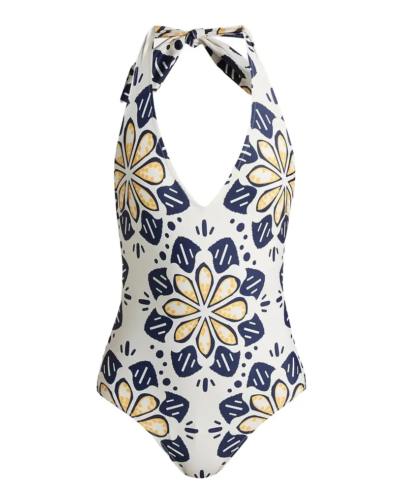 Lemlem Lidya Geometric Floral One-Piece Swimsuit | Image 1 Lemlem Lidya Geometric Floral One-Piece Swimsuit | Image 1