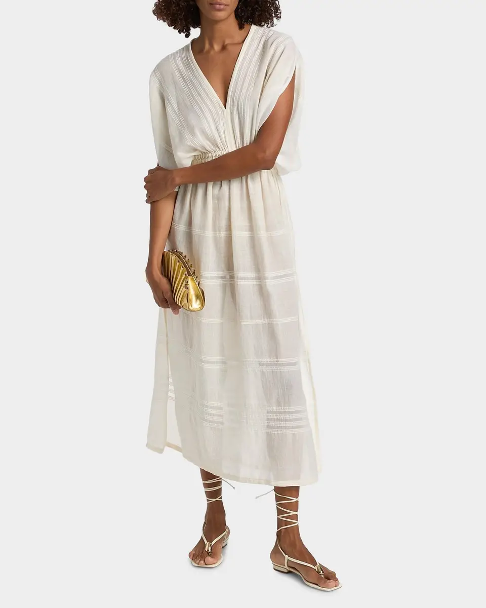 Lemlem Leila Striped Cotton Midi-Dress | Thumbnail 2 Lemlem Leila Striped Cotton Midi-Dress | Thumbnail 2