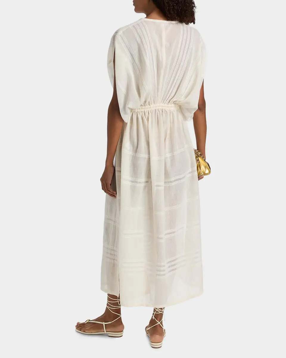 Lemlem Leila Striped Cotton Midi-Dress | Thumbnail 3 Lemlem Leila Striped Cotton Midi-Dress | Thumbnail 3
