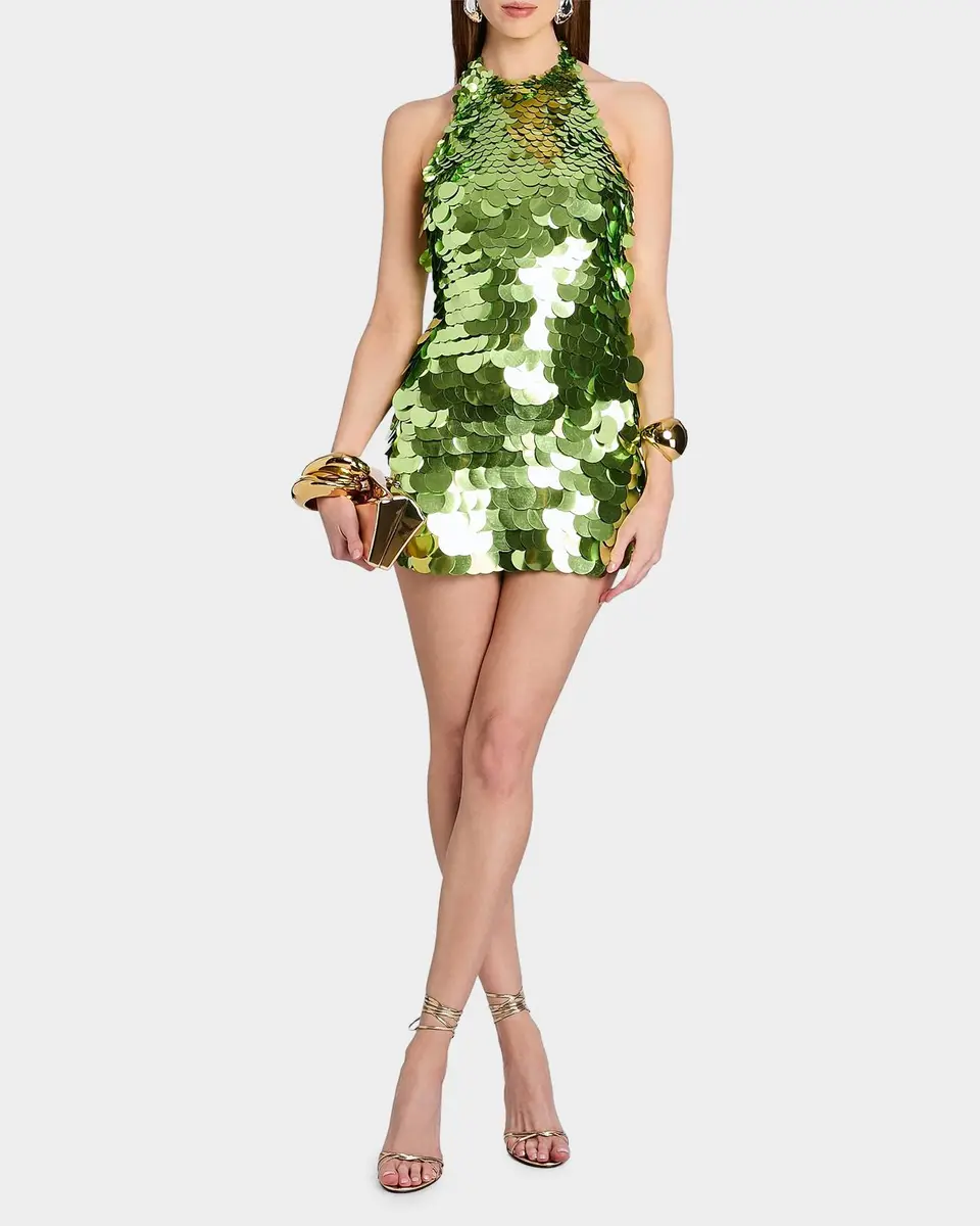 Retrofête Bondera Sequined Halter Mini Dress | Thumbnail 2 Retrofête Bondera Sequined Halter Mini Dress | Thumbnail 2