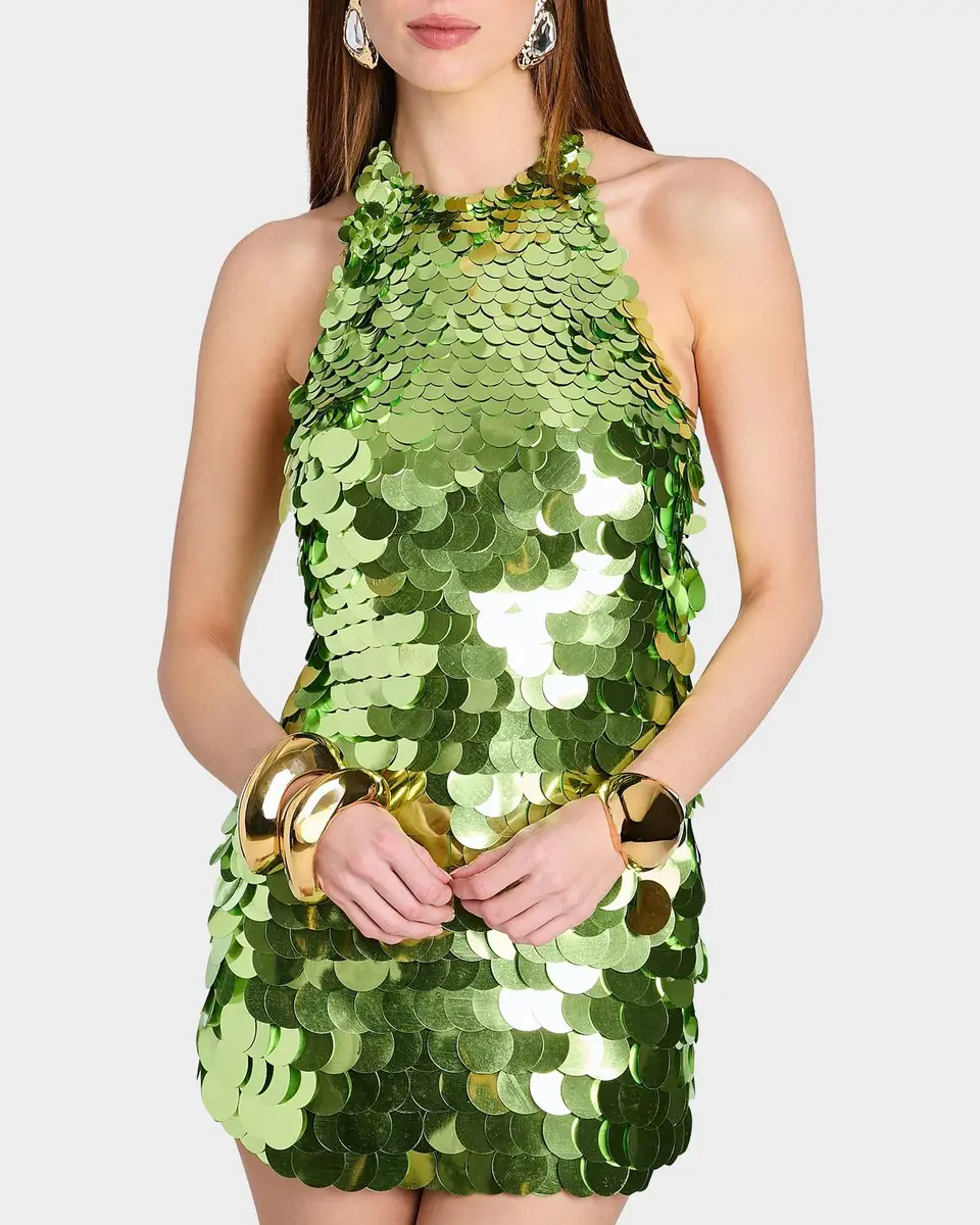 Retrofête Bondera Sequined Halter Mini Dress | Thumbnail 5 Retrofête Bondera Sequined Halter Mini Dress | Thumbnail 5