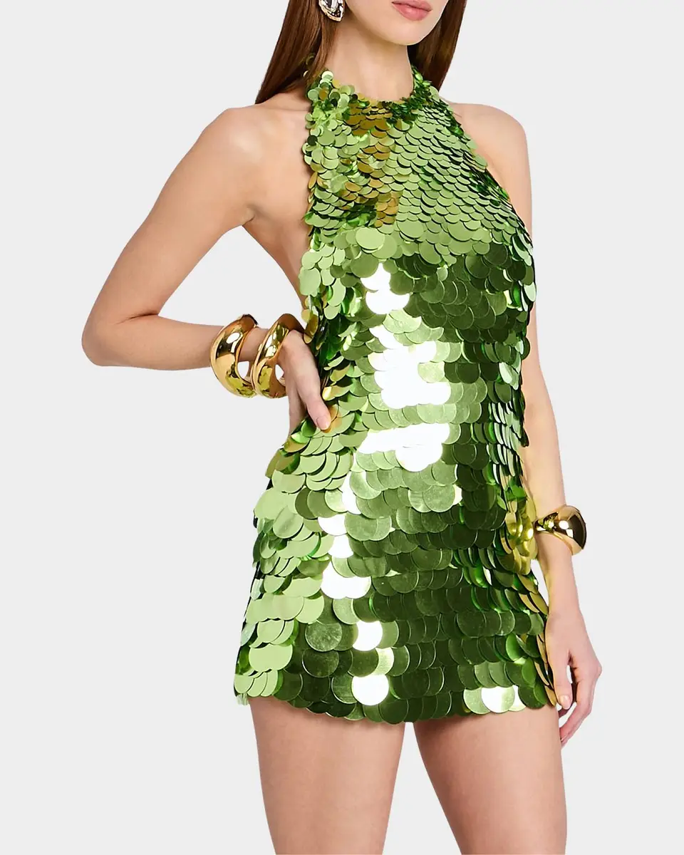 Retrofête Bondera Sequined Halter Mini Dress | Thumbnail 7 Retrofête Bondera Sequined Halter Mini Dress | Thumbnail 7
