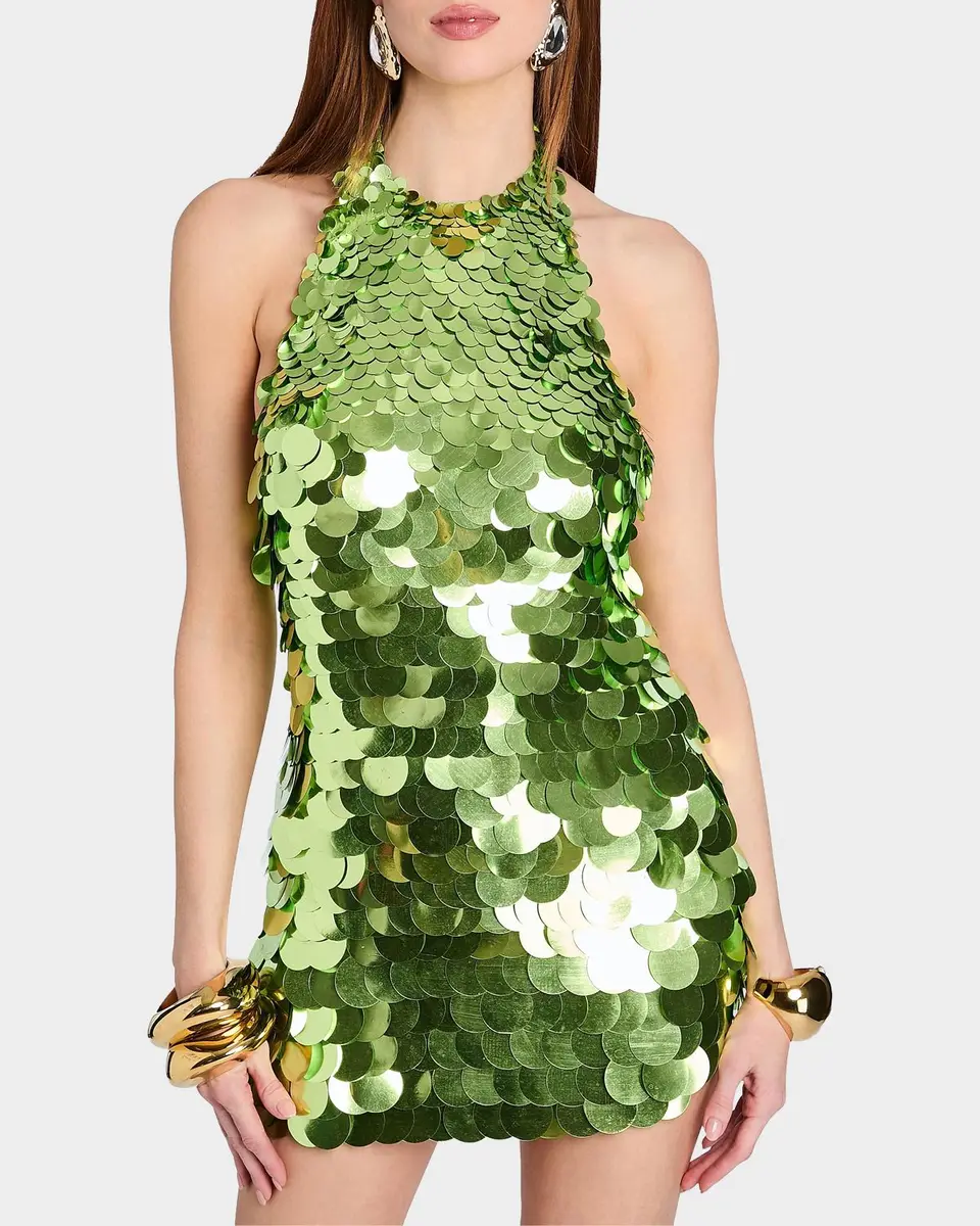 Retrofête Bondera Sequined Halter Mini Dress | Thumbnail 8 Retrofête Bondera Sequined Halter Mini Dress | Thumbnail 8