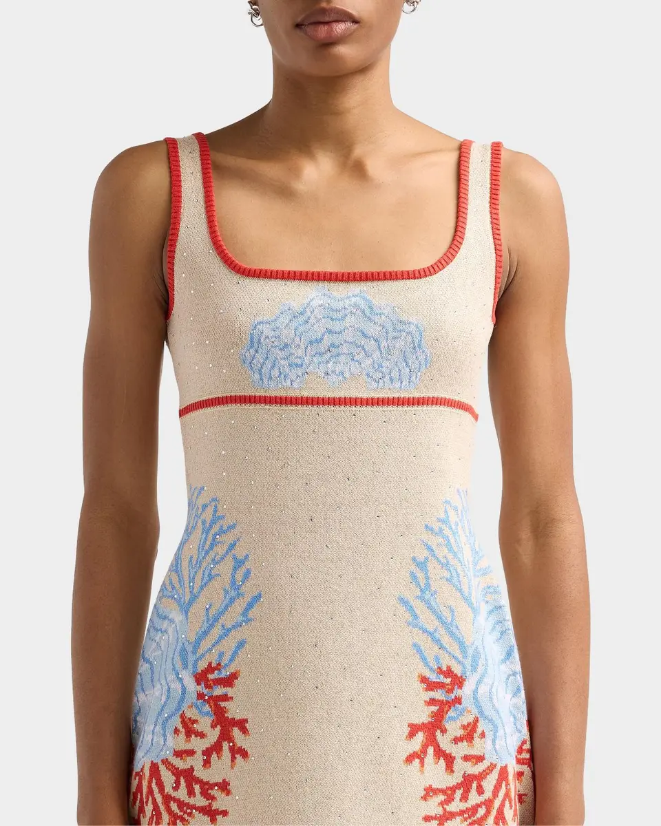 Retrofête Valcra Oceanic-Print Cotton-Blend Mini Dress | Thumbnail 4 Retrofête Valcra Oceanic-Print Cotton-Blend Mini Dress | Thumbnail 4