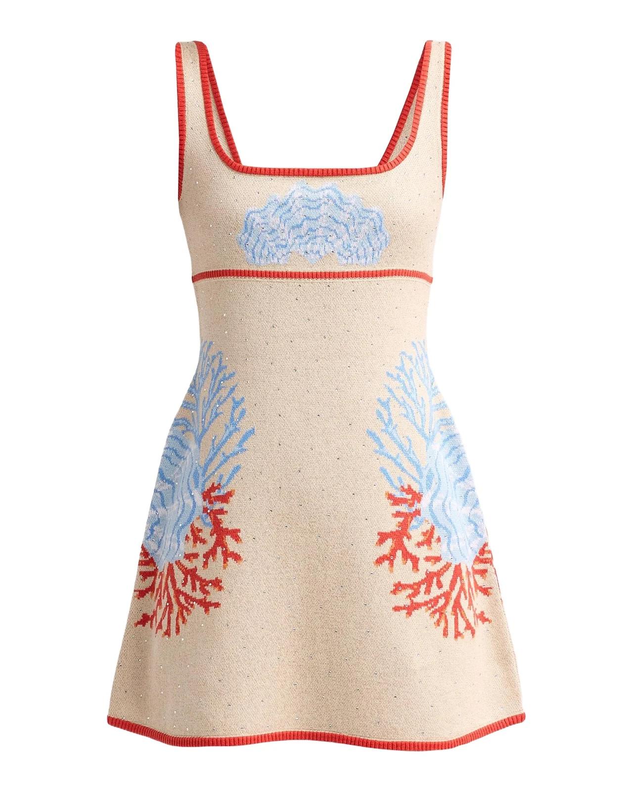 Valcra Oceanic-Print Cotton-Blend Mini Dress Valcra Oceanic-Print Cotton-Blend Mini Dress