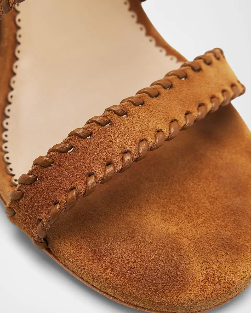 Cinq à Sept Kora 100MM Suede Slip-On Sandals | Thumbnail 6 Cinq à Sept Kora 100MM Suede Slip-On Sandals | Thumbnail 6