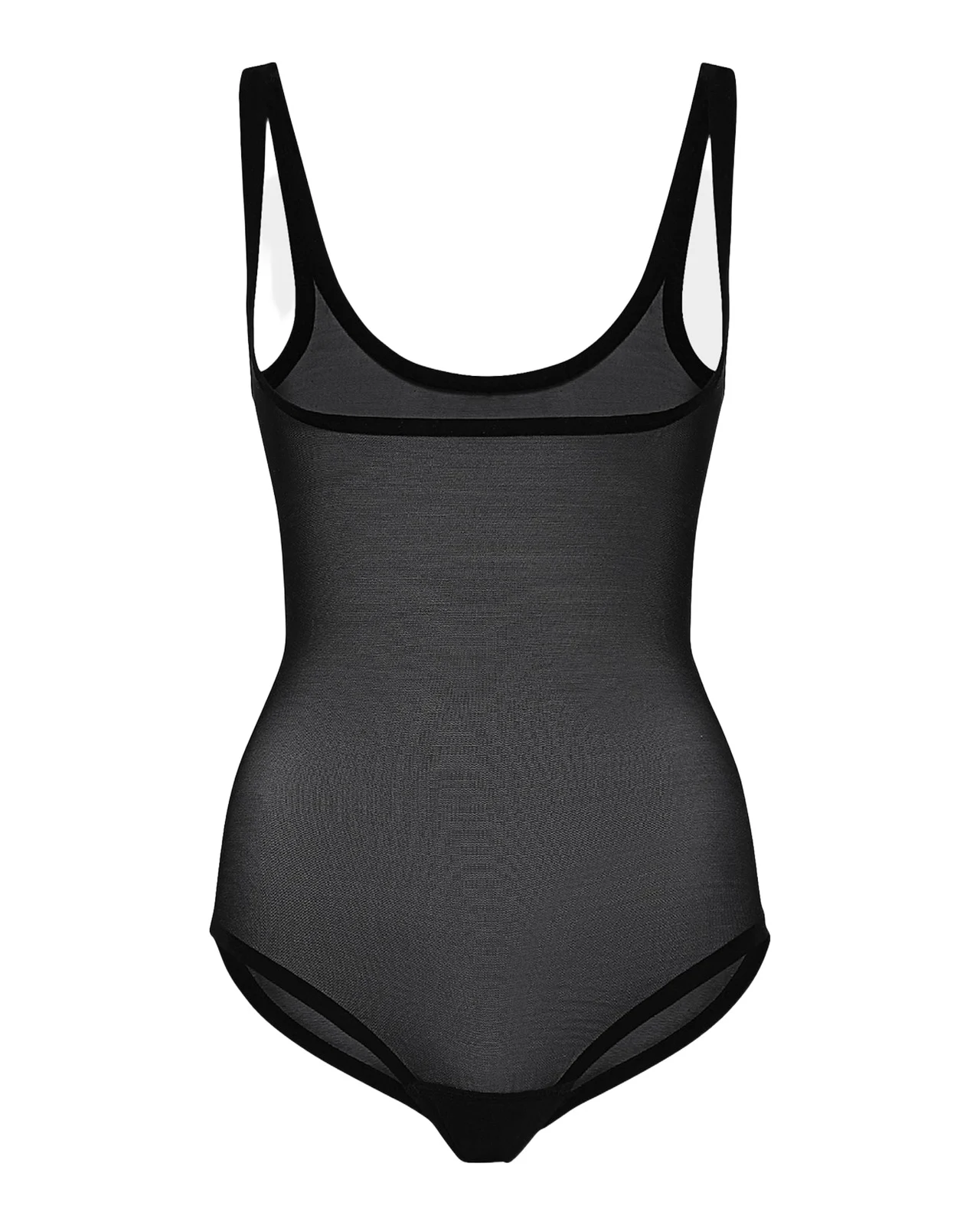 Form-Fitting Sheer Tulle Bodysuit Form-Fitting Sheer Tulle Bodysuit