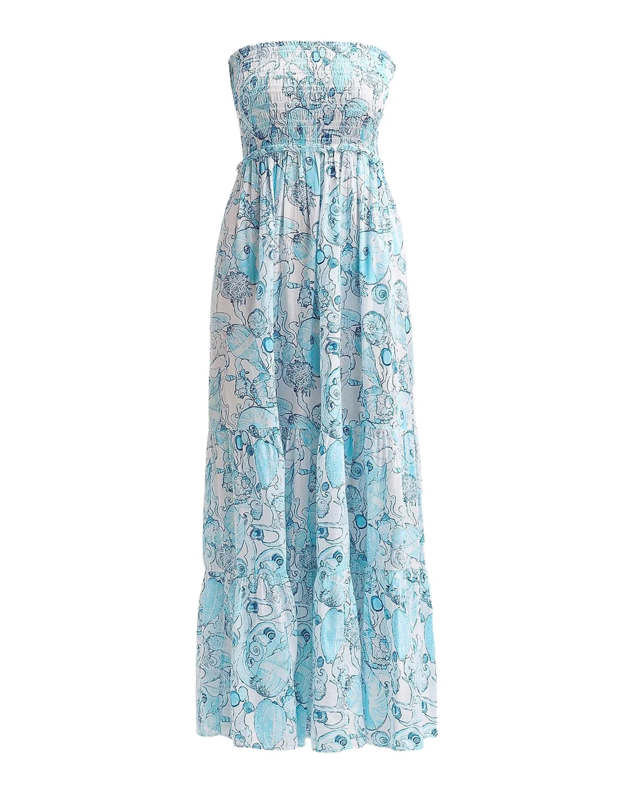 Lilly Pulitzer Anali Printed Strapless Cover-Up Midi Dress
