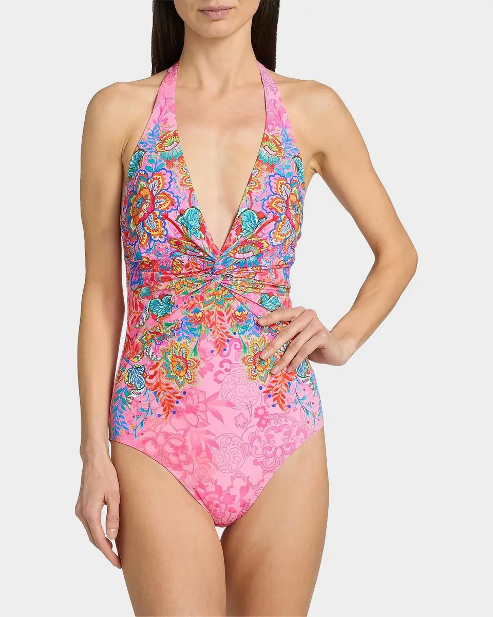 Johnny Was Roisin Floral Twisted One-Piece Swimsuit | Thumbnail 4 Johnny Was Roisin Floral Twisted One-Piece Swimsuit | Thumbnail 4