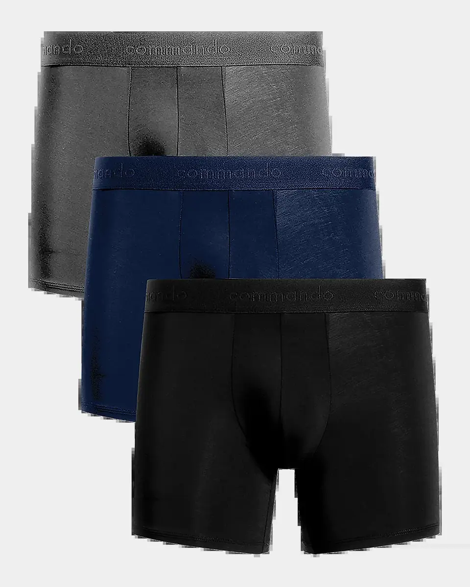 Commando Men's Micro Modal Modern-Fit Boxer Brief 3-Pack | Thumbnail 2 Commando Men's Micro Modal Modern-Fit Boxer Brief 3-Pack | Thumbnail 2