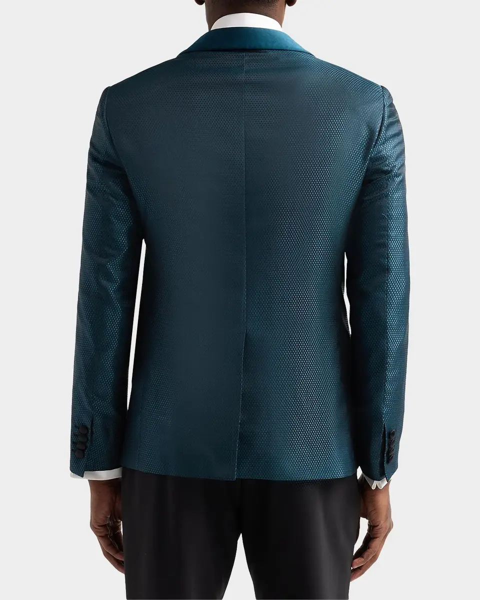 Pal Zileri Men's Geometric Jacquard Wool-Blend Dinner Jacket | Thumbnail 3 Pal Zileri Men's Geometric Jacquard Wool-Blend Dinner Jacket | Thumbnail 3