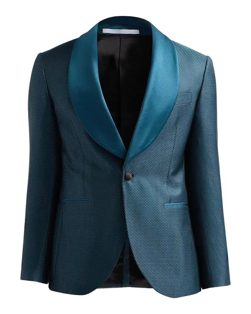 Pal Zileri Men's Geometric Jacquard Wool-Blend Dinner Jacket | Image 1 Pal Zileri Men's Geometric Jacquard Wool-Blend Dinner Jacket | Image 1