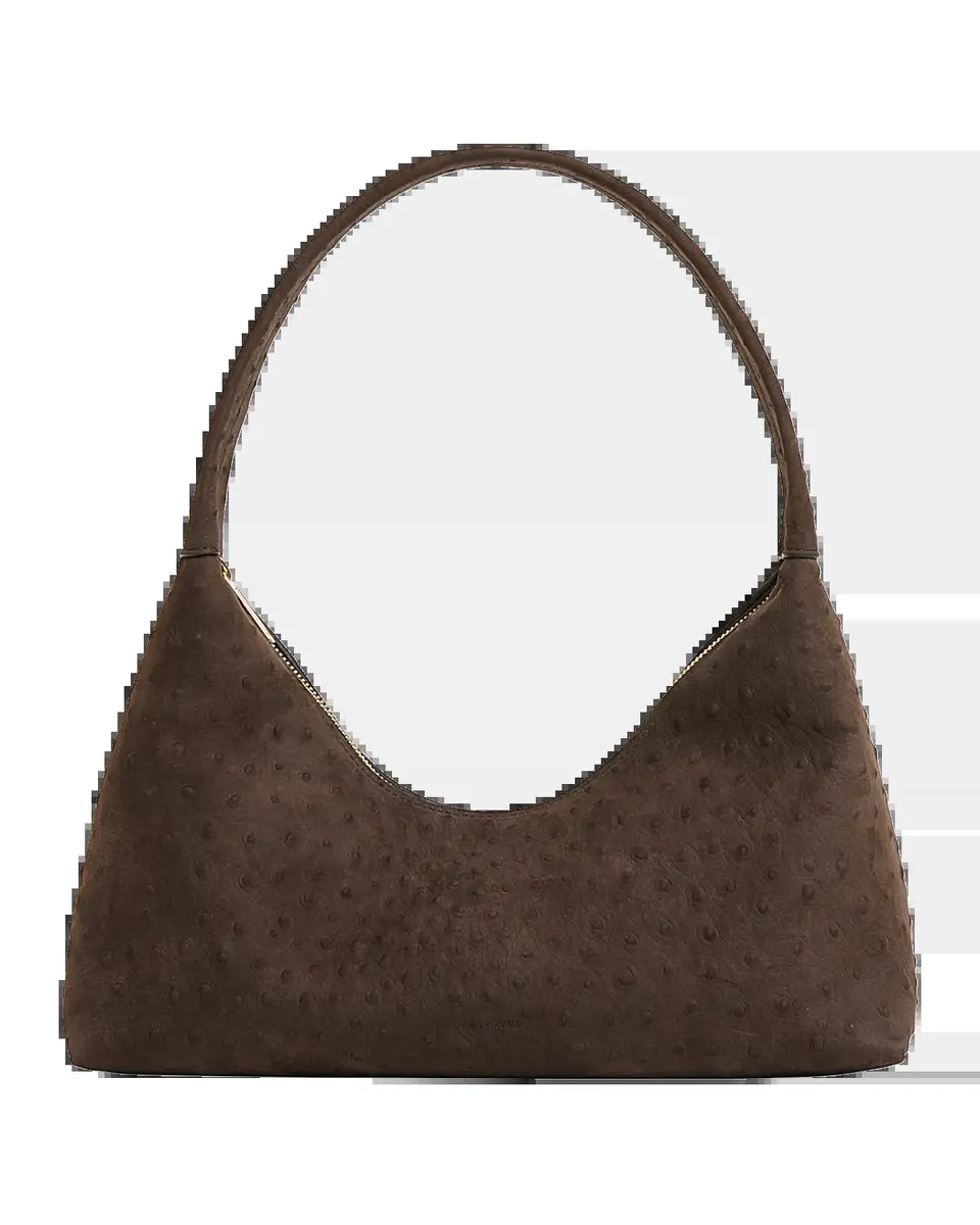 MANSUR GAVRIEL Candy Ostrich-Embossed Suede Baguette | Thumbnail 2