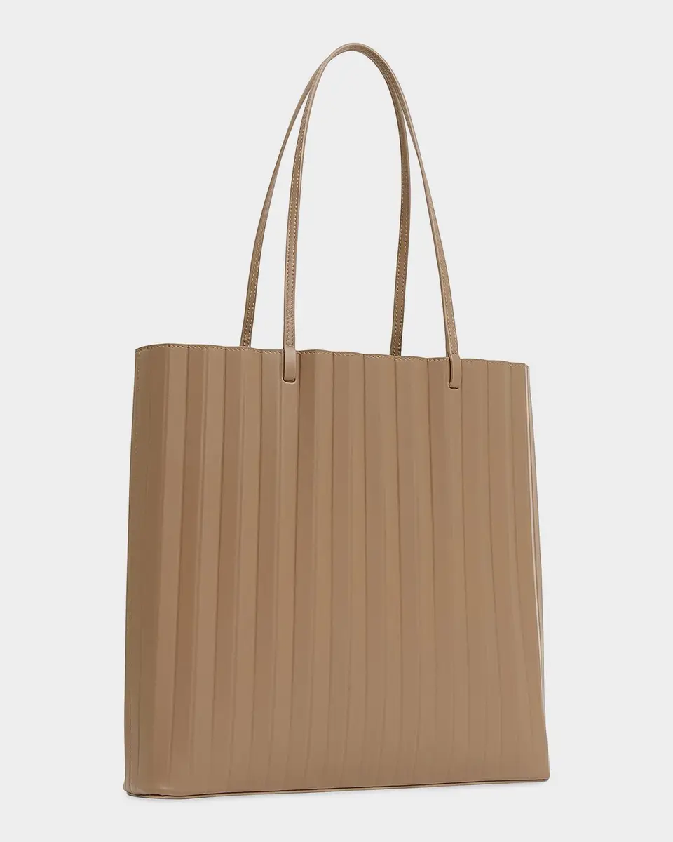MANSUR GAVRIEL Large Pleated Leather Tote Bag | Thumbnail 2