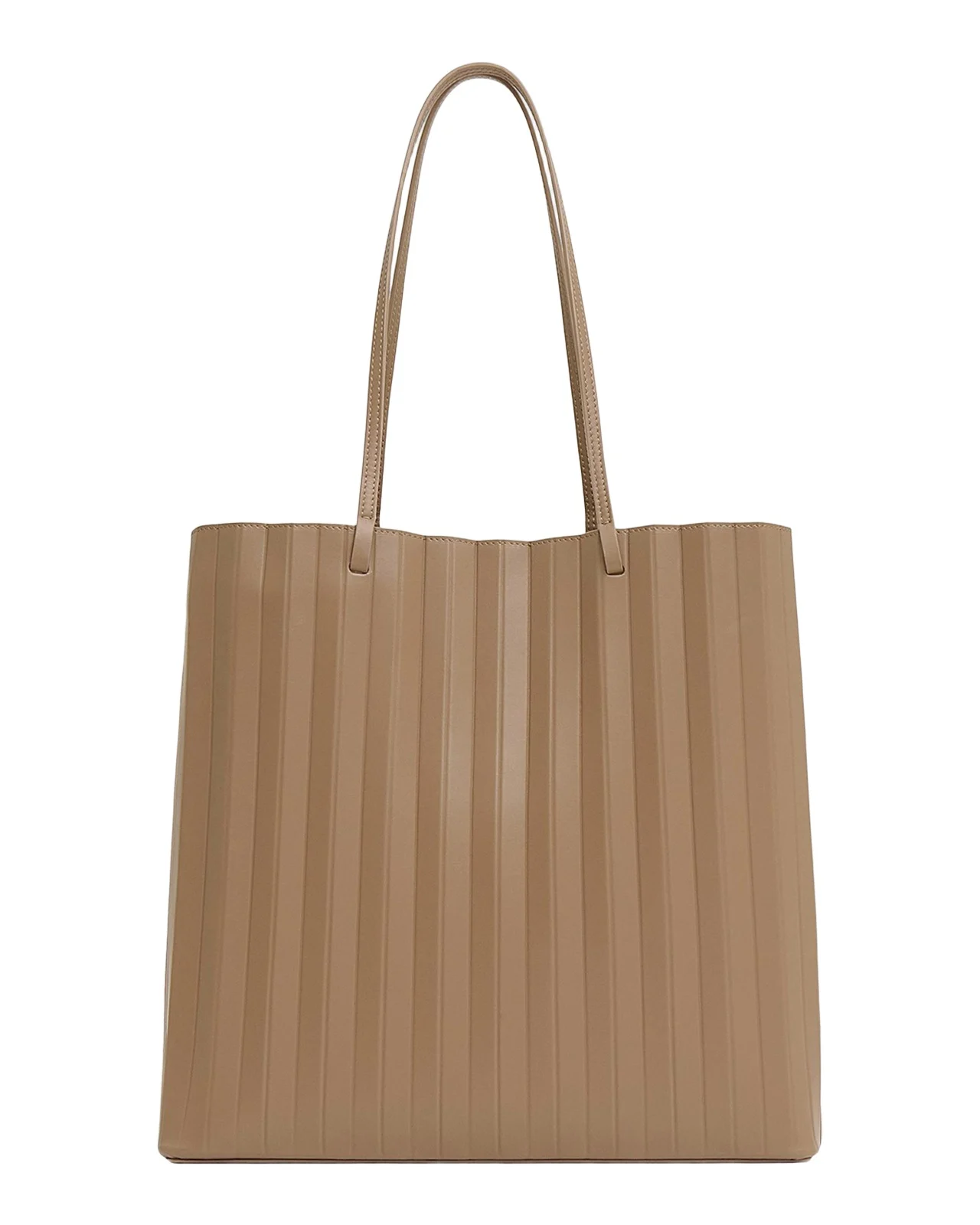 Large Pleated Leather Tote Bag Large Pleated Leather Tote Bag