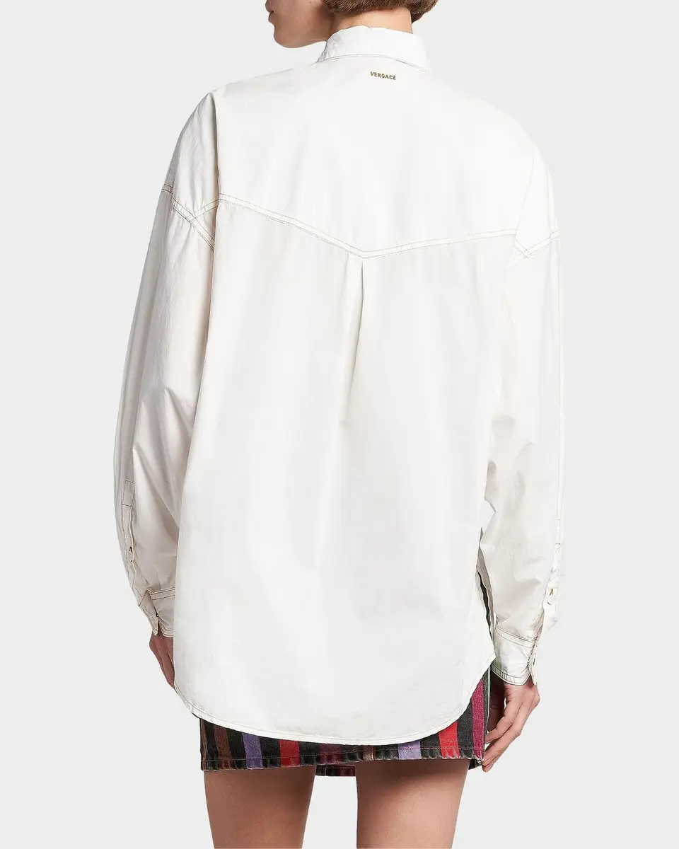 Versace Jeans Couture La Vacanza Cotton Poplin Utility Shirt | Thumbnail 3 Versace Jeans Couture La Vacanza Cotton Poplin Utility Shirt | Thumbnail 3