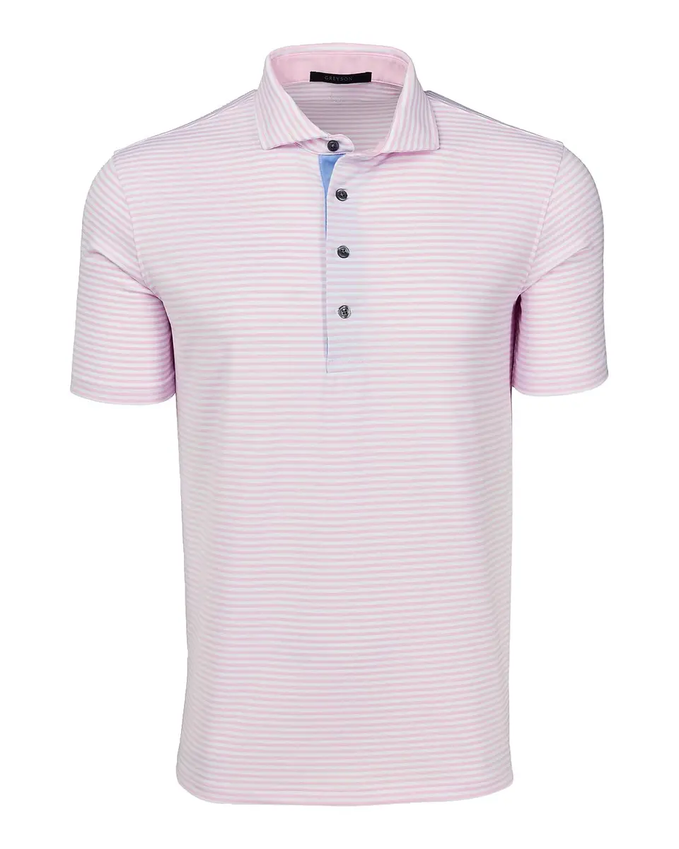 Greyson Men's Quogue Striped Polo Shirt | Thumbnail 3