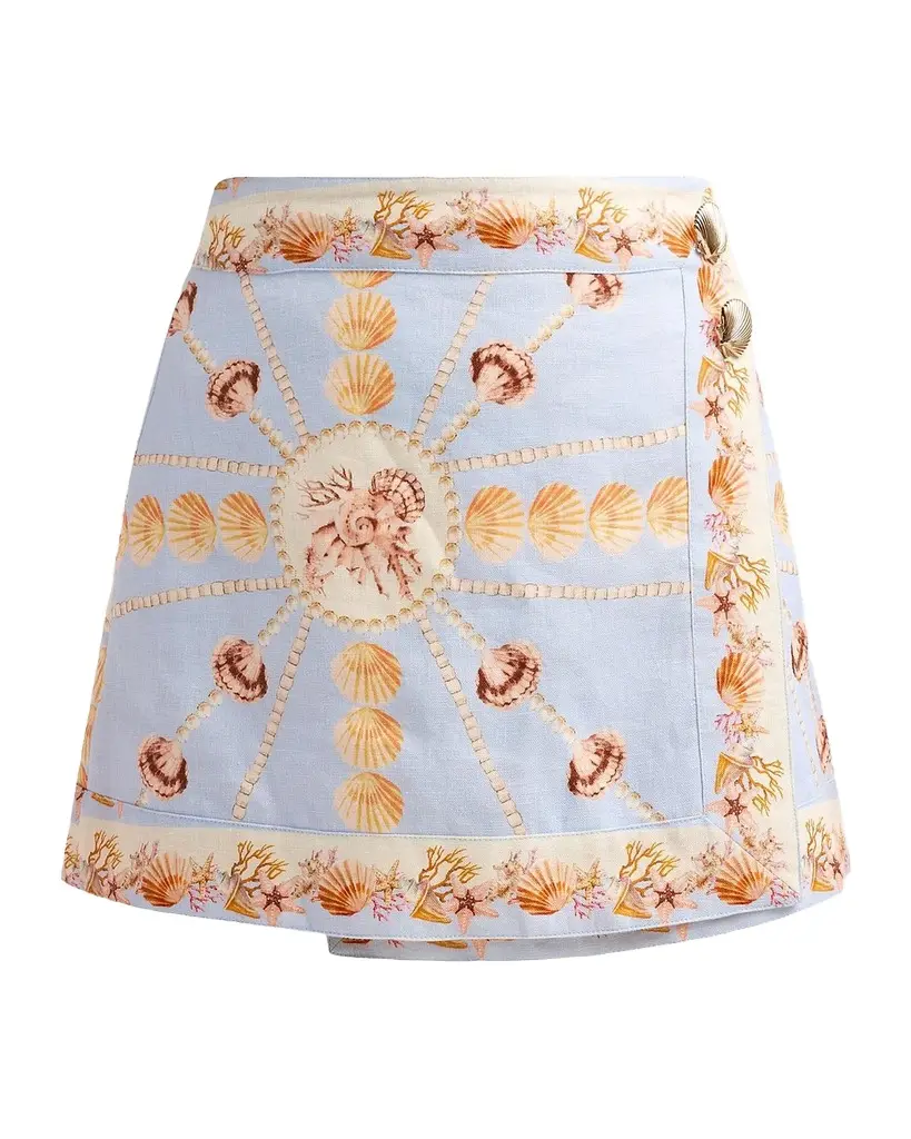 Cara Cara Fischer Printed Linen Mini Skirt | Image 1 Cara Cara Fischer Printed Linen Mini Skirt | Image 1