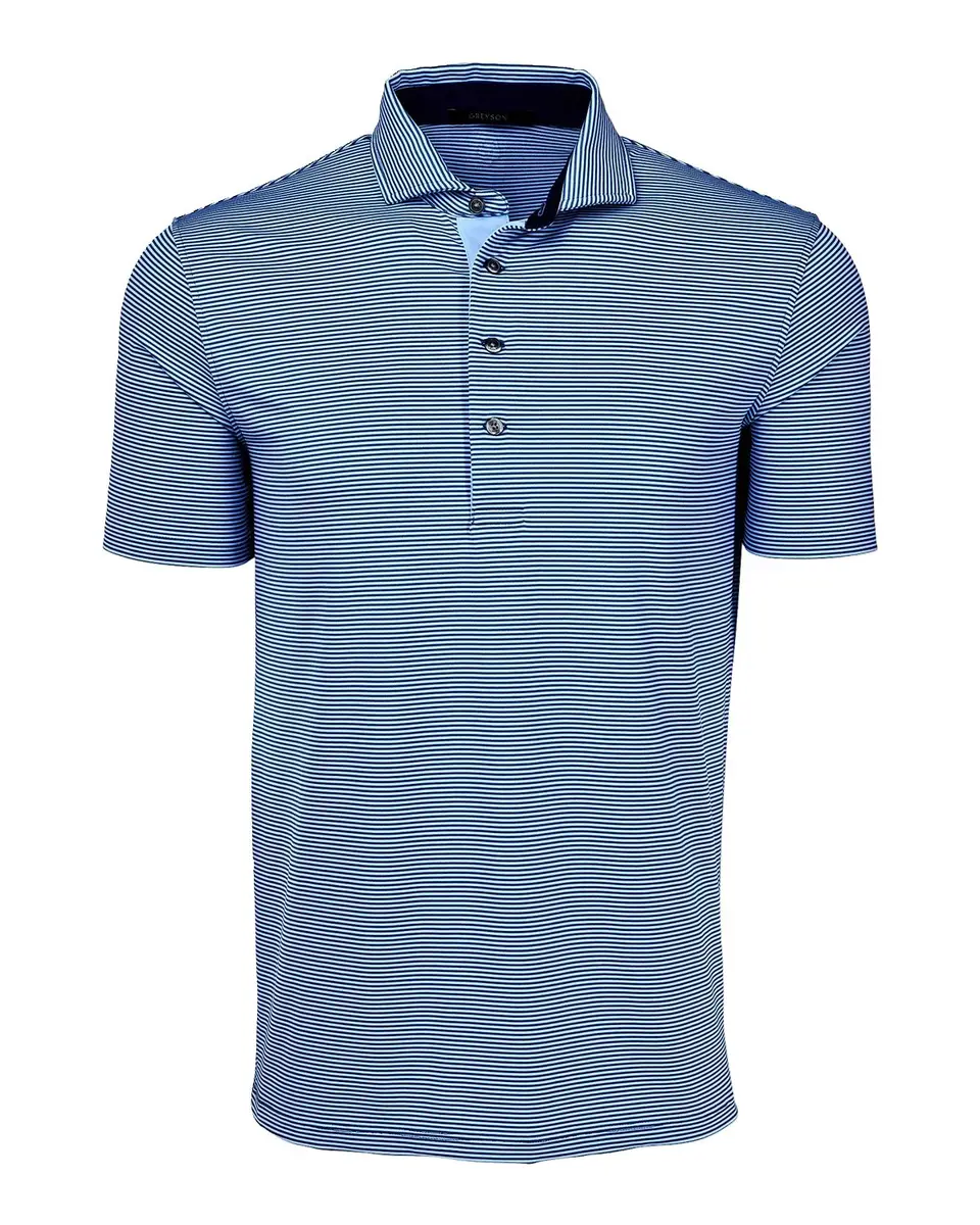 Greyson Men's Quogue Striped Polo Shirt | Thumbnail 3 Greyson Men's Quogue Striped Polo Shirt | Thumbnail 3