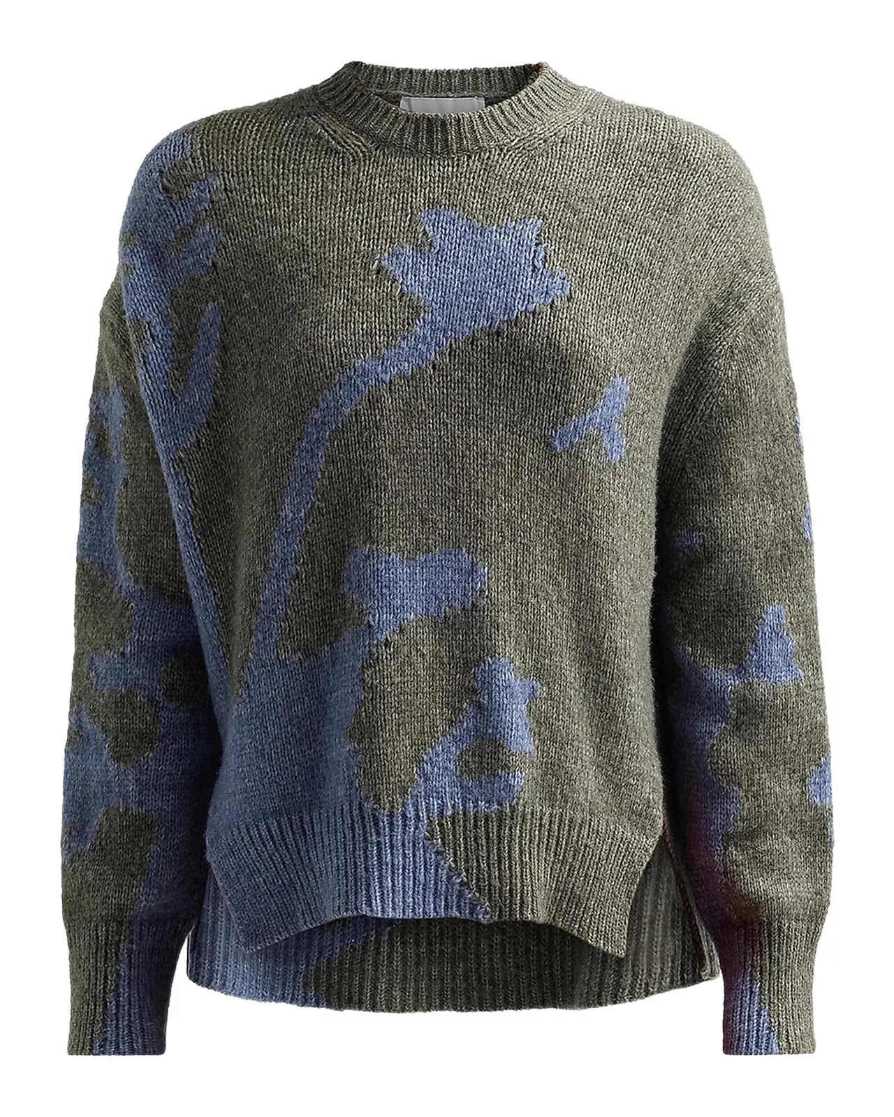 Cathy Abstract Rib-Knit Sweater Cathy Abstract Rib-Knit Sweater