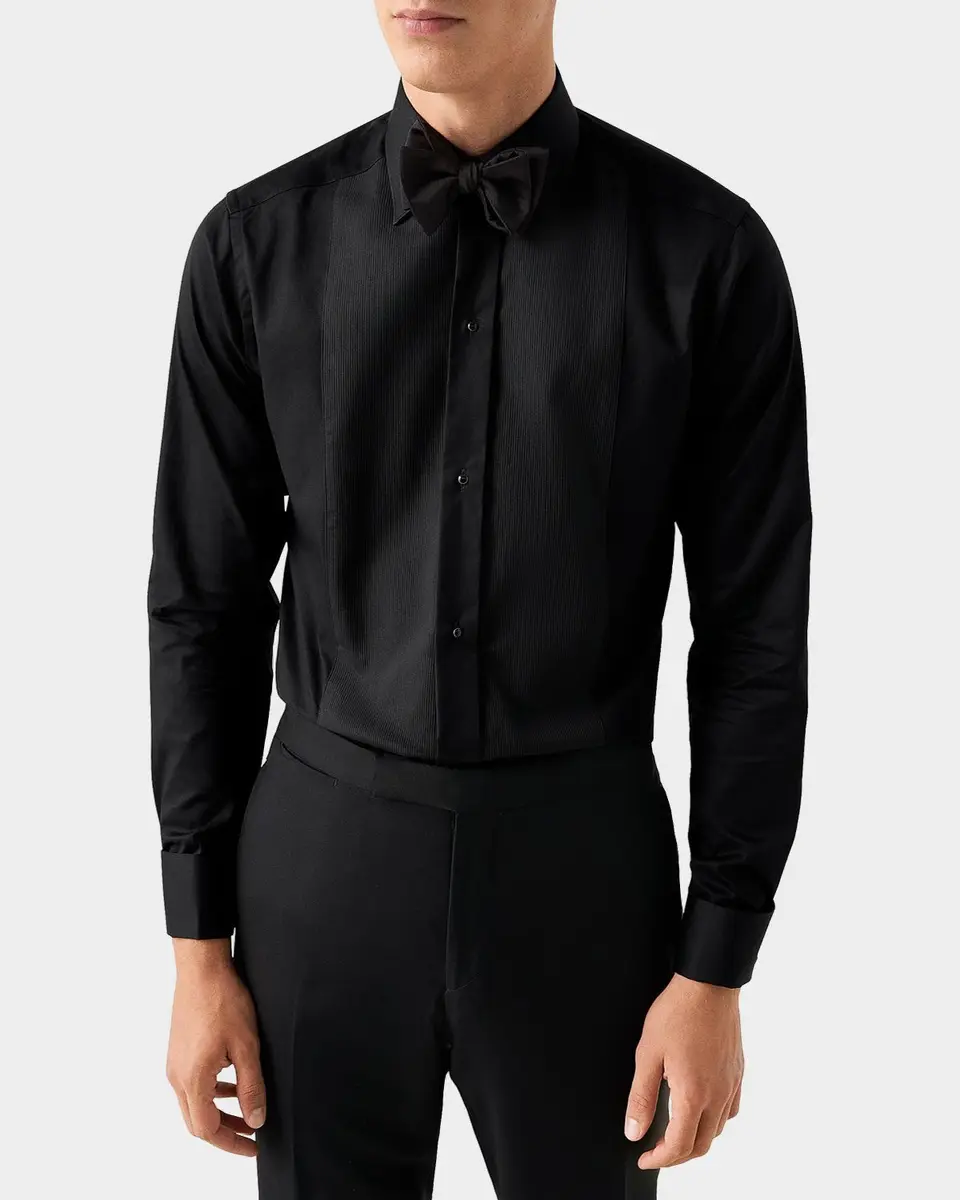 Eton Men's Cotton Plissé Slim-Fit Tuxedo Shirt | Thumbnail 3 Eton Men's Cotton Plissé Slim-Fit Tuxedo Shirt | Thumbnail 3