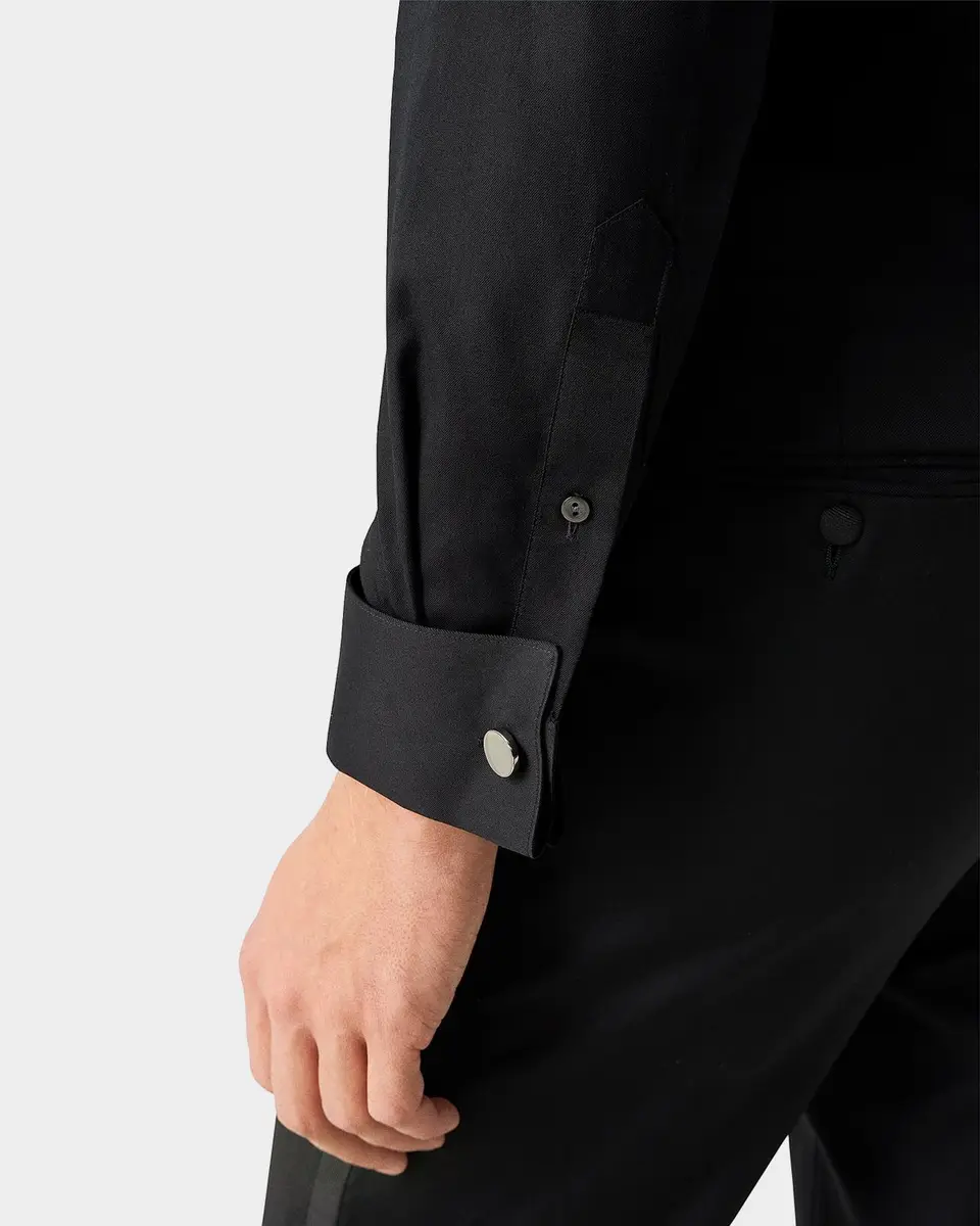 Eton Men's Cotton Plissé Slim-Fit Tuxedo Shirt | Thumbnail 4 Eton Men's Cotton Plissé Slim-Fit Tuxedo Shirt | Thumbnail 4