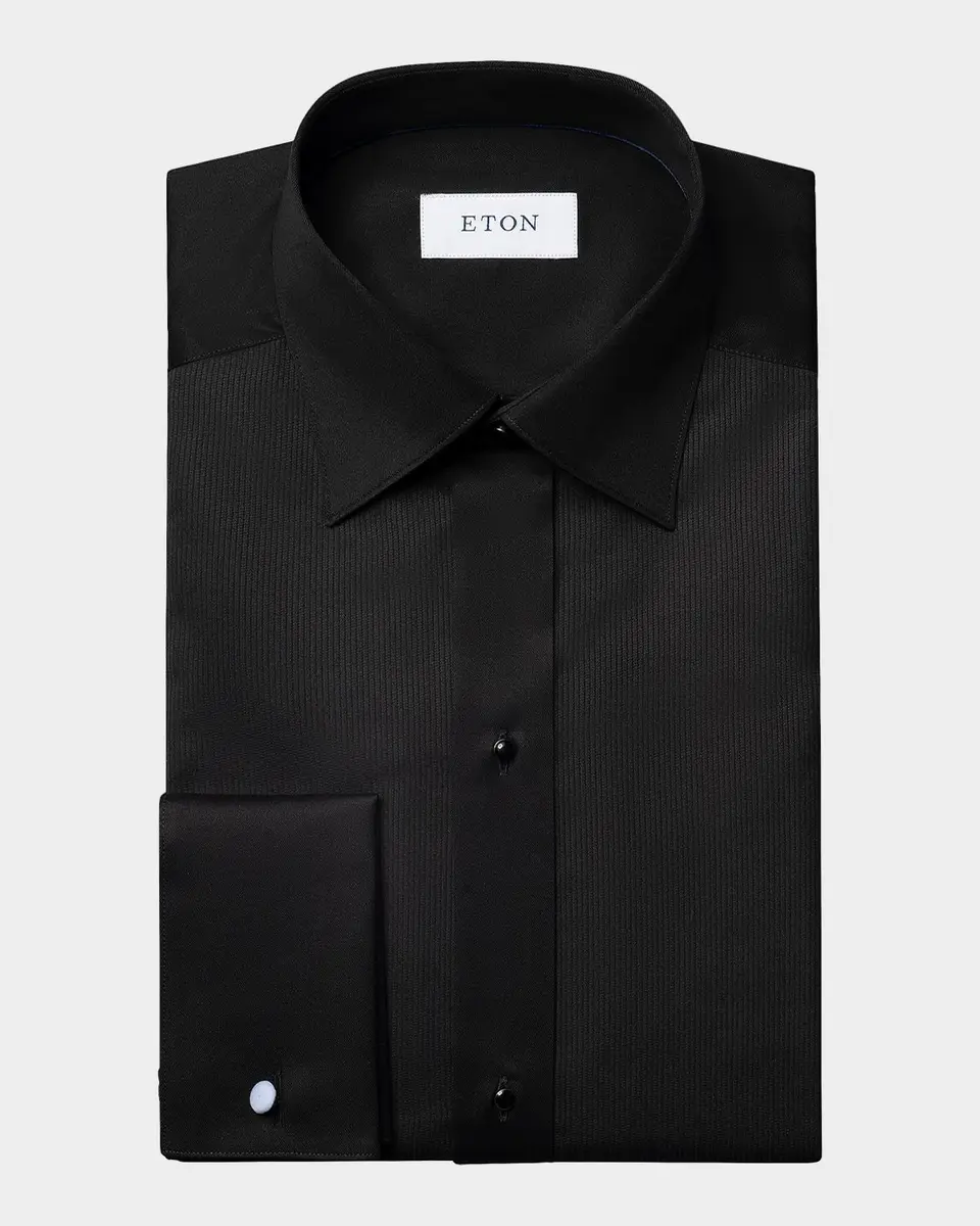Eton Men's Cotton Plissé Slim-Fit Tuxedo Shirt | Thumbnail 6 Eton Men's Cotton Plissé Slim-Fit Tuxedo Shirt | Thumbnail 6