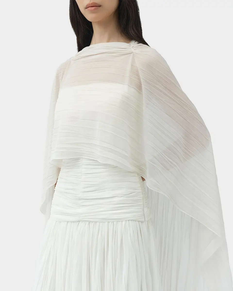 Simkhai Genoa Sheer Jersey Cape | Thumbnail 5 Simkhai Genoa Sheer Jersey Cape | Thumbnail 5