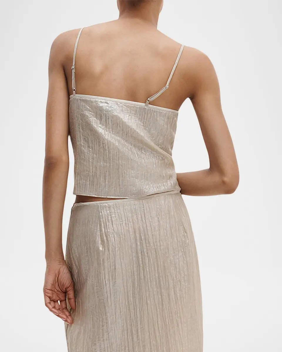 rag & bone Suki Crinkled Organza Midi Skirt | Thumbnail 3