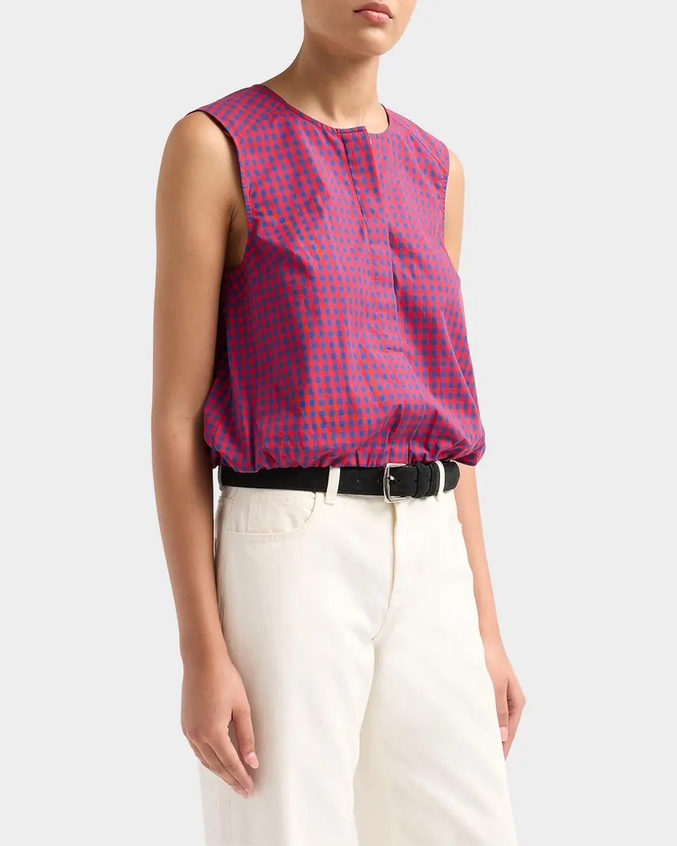 Simkhai Gingham Cotton-Blend Top | Thumbnail 4