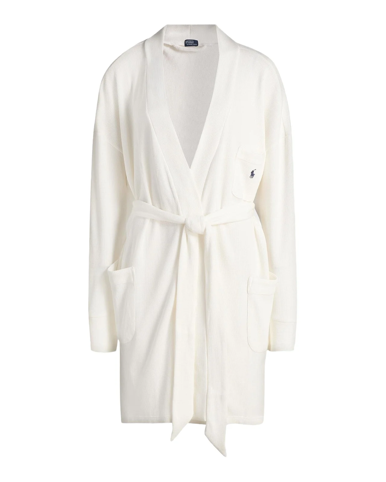 Waffle-Knit Cotton-Blend Belted Robe Waffle-Knit Cotton-Blend Belted Robe