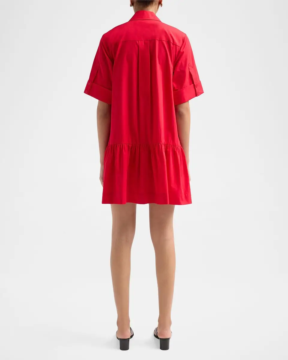 Simkhai Criss Cotton-Blend Mini Shirtdress | Thumbnail 3 Simkhai Criss Cotton-Blend Mini Shirtdress | Thumbnail 3