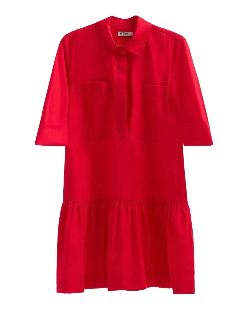Simkhai Criss Cotton-Blend Mini Shirtdress | Image 1 Simkhai Criss Cotton-Blend Mini Shirtdress | Image 1